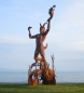 Preview: Pan statuette large rusty iron
